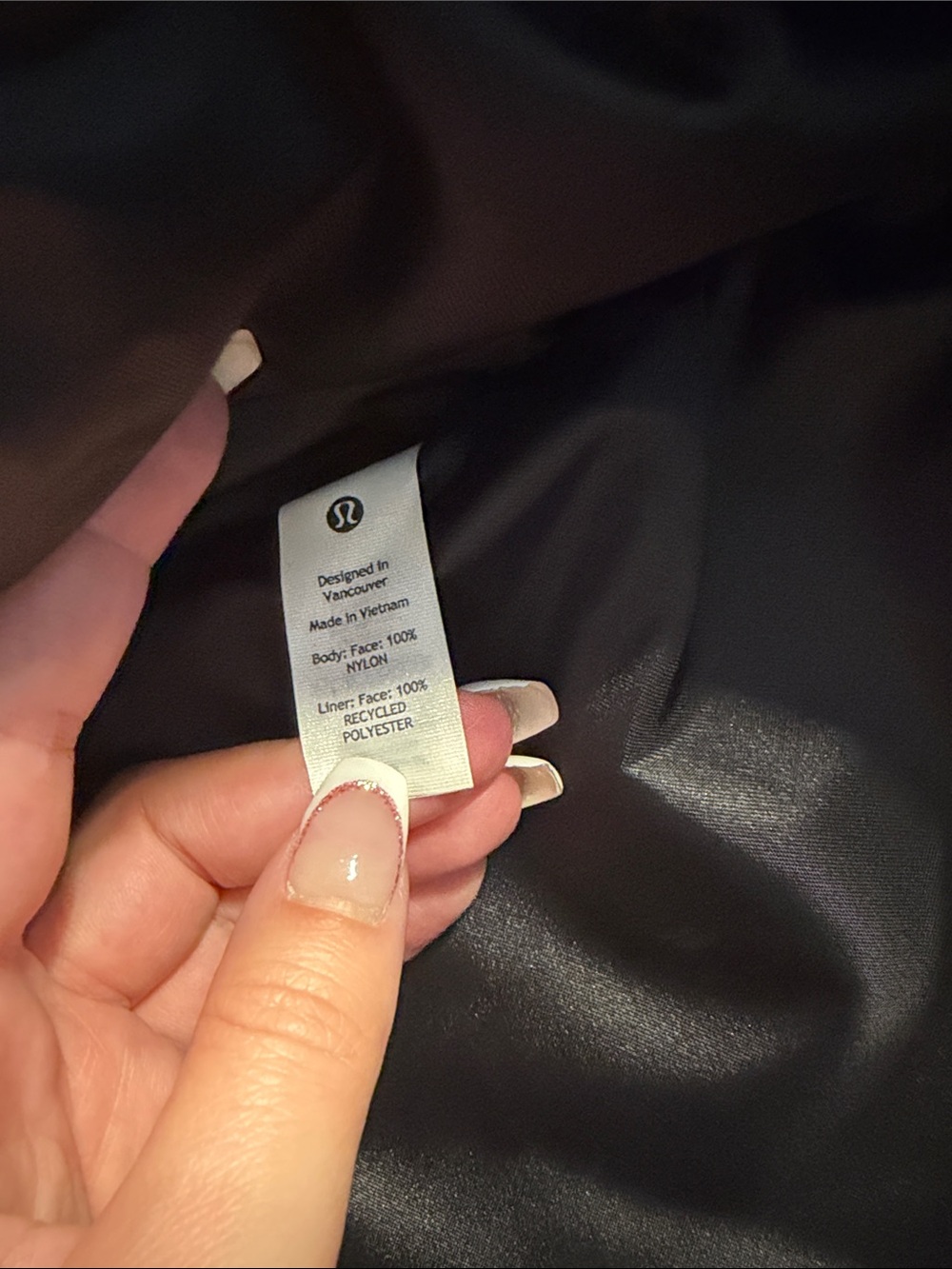 lululemon athletica Black Quilted wunder puff Puffer-Style Backpack - Picture 4 of 7